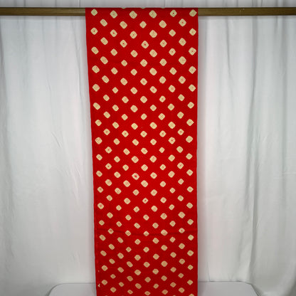 "Scarlet Shibori" Vintage Kimono Yardage