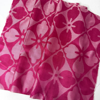"Cheerful Pink" Vintage Kimono Yardage