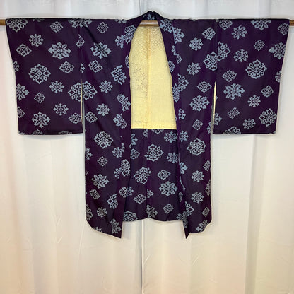 "Snowflake Florals" Vintage Meisen Haori