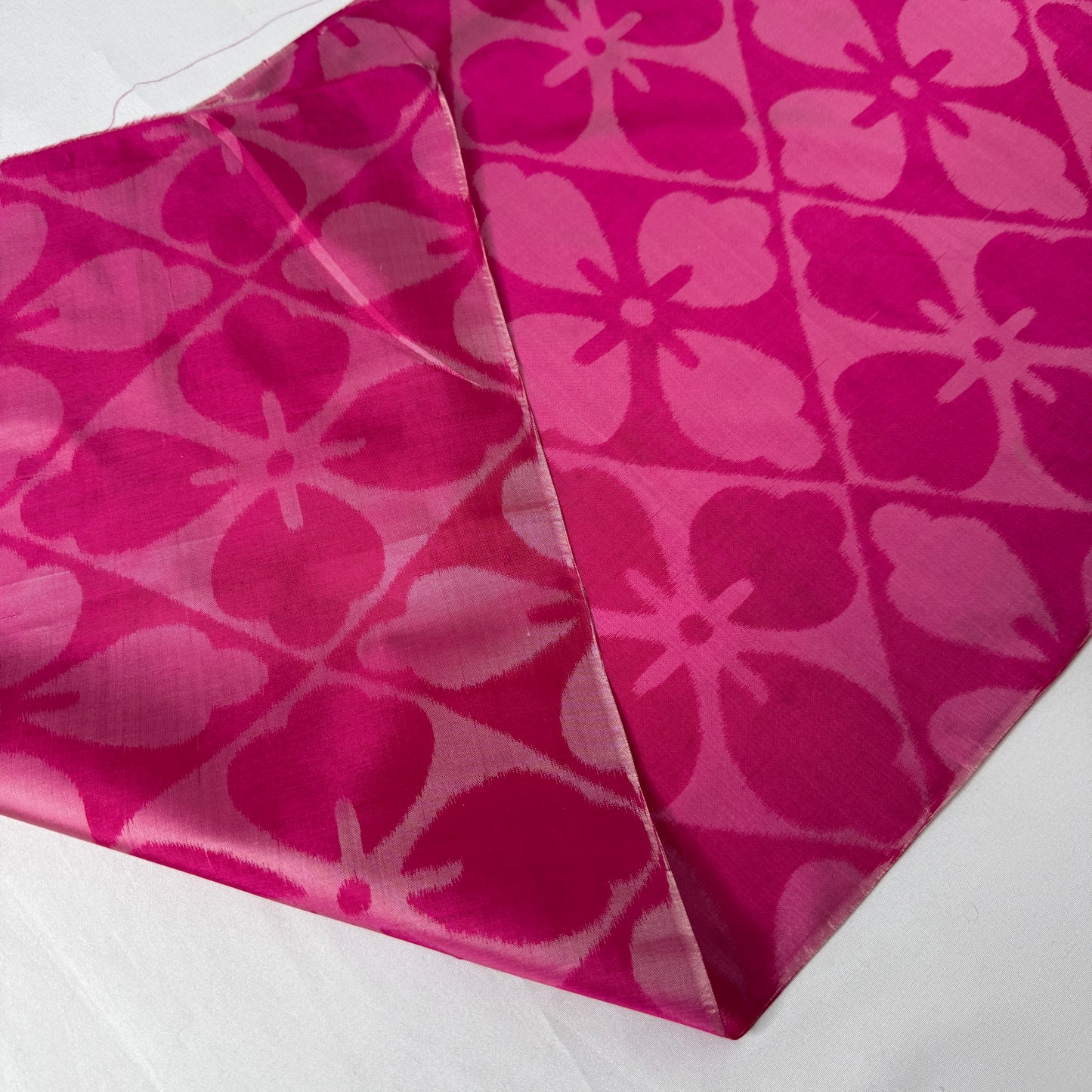 "Cheerful Pink" Vintage Kimono Yardage