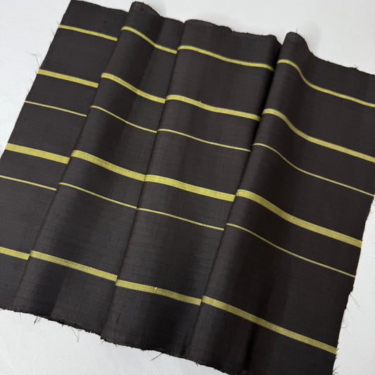 "Bamboo Stripes" Vintage Kimono Yardage