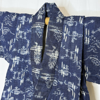 "Indigo Luck" Vintage Child's Kimono