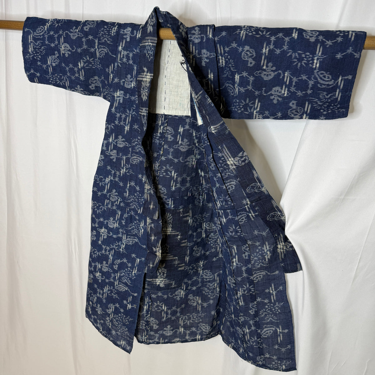 "Indigo Luck" Vintage Child's Kimono
