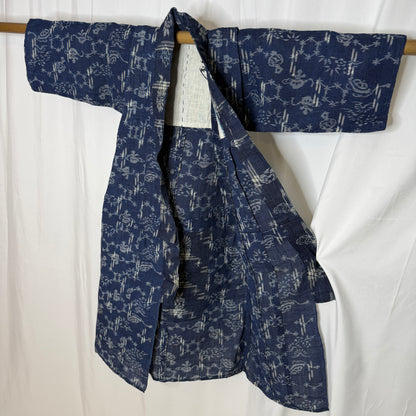 "Indigo Luck" Vintage Child's Kimono