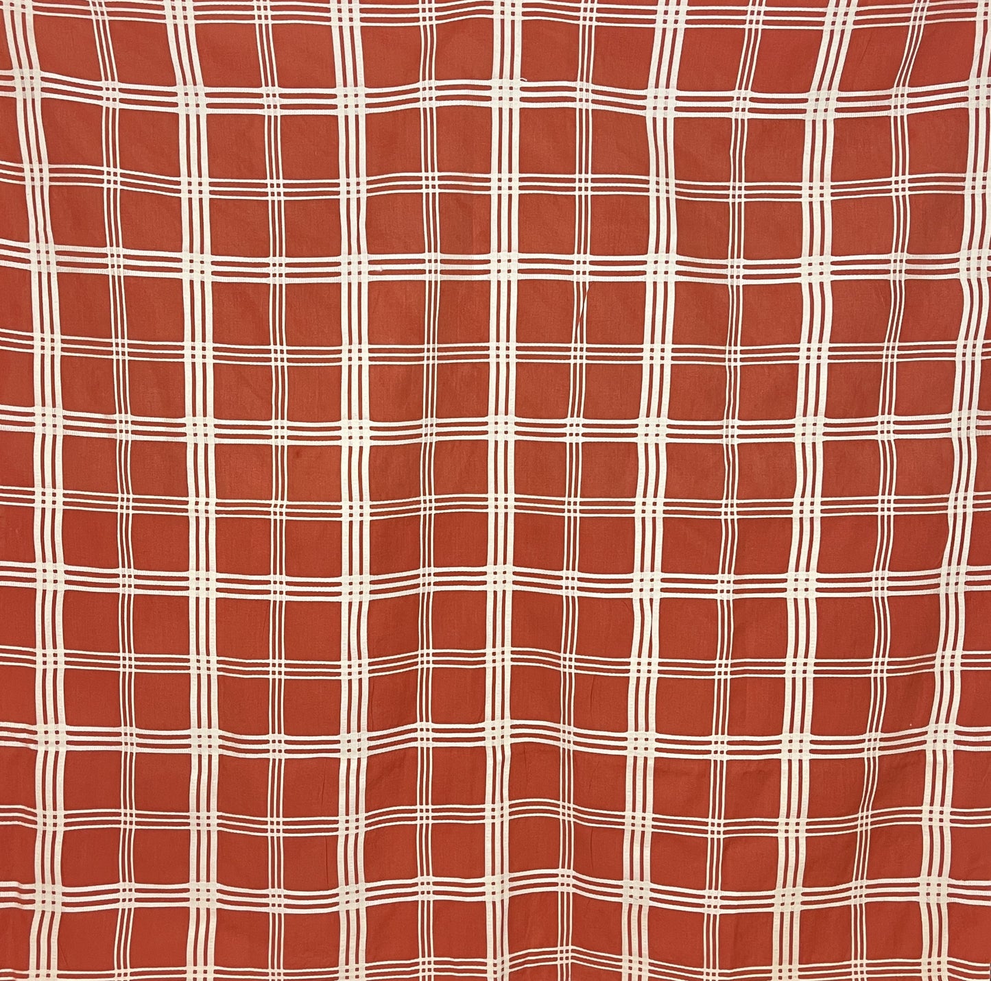 "Terra Cotta Plaid" Furoshiki Wrapping Cloth