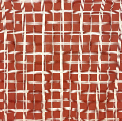 "Terra Cotta Plaid" Furoshiki Wrapping Cloth