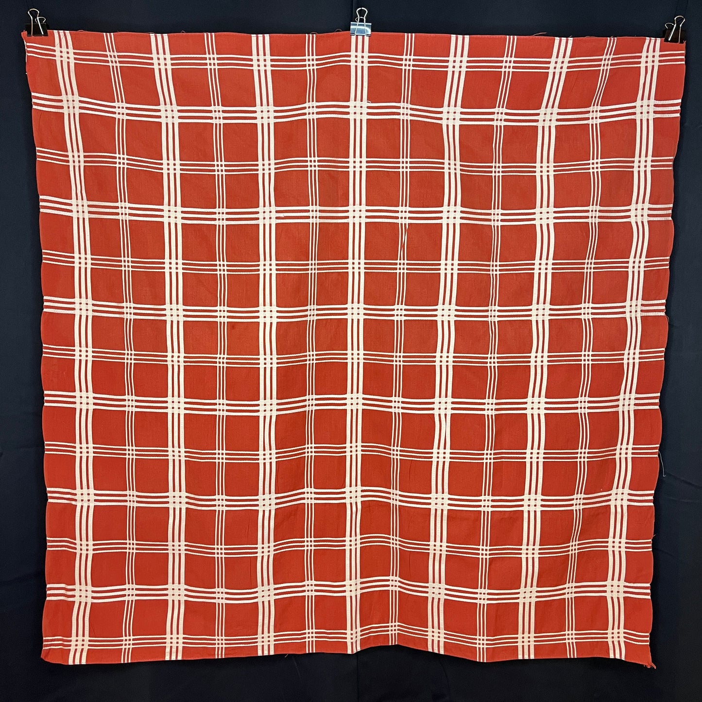 "Terra Cotta Plaid" Furoshiki Wrapping Cloth