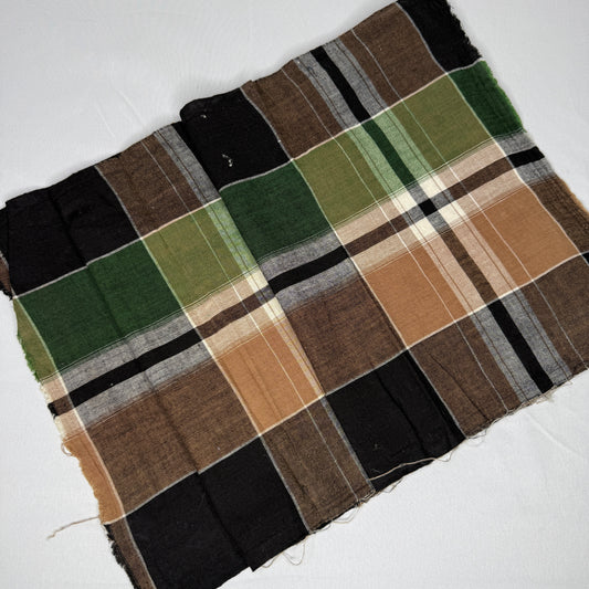"Woodland Plaid" Cotton Fabric Panel