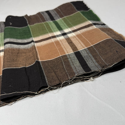 "Woodland Plaid" Cotton Fabric Panel
