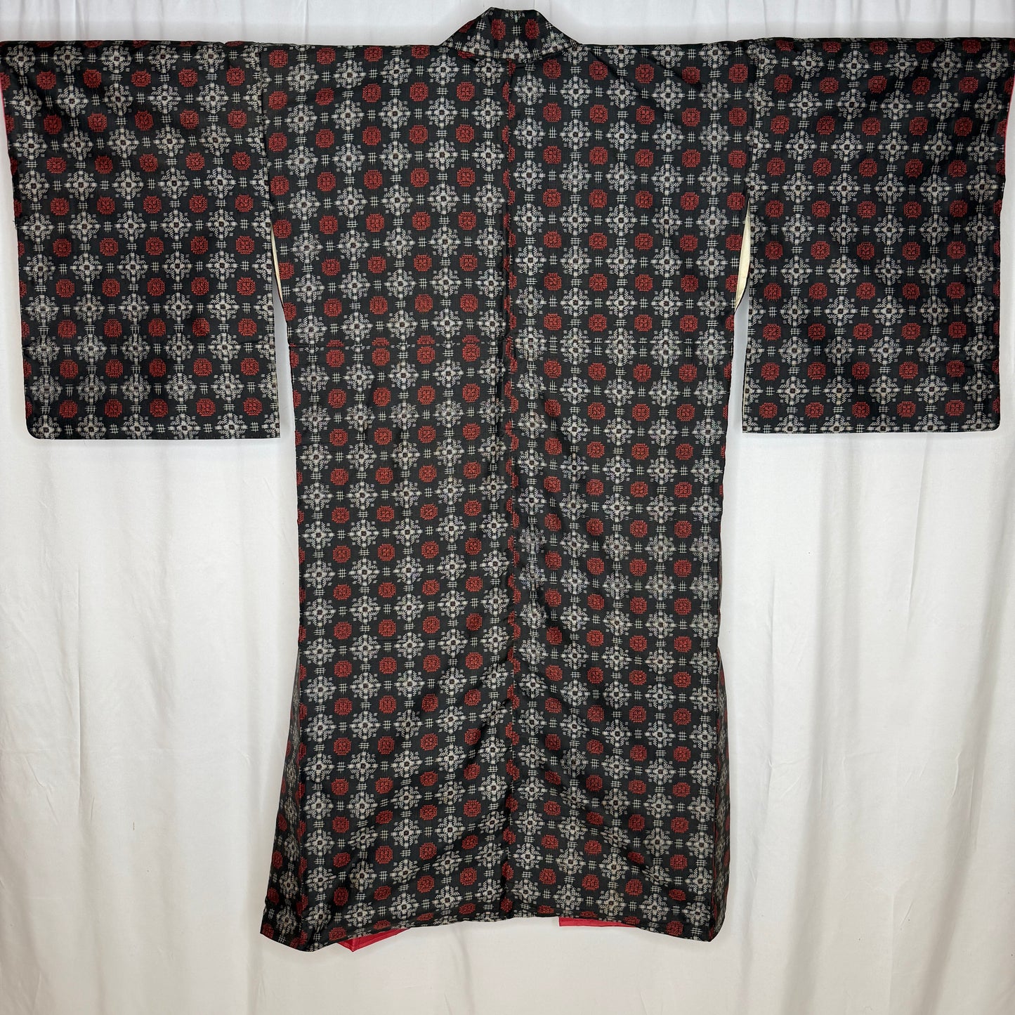 "Brick on Black" Japanique Robe