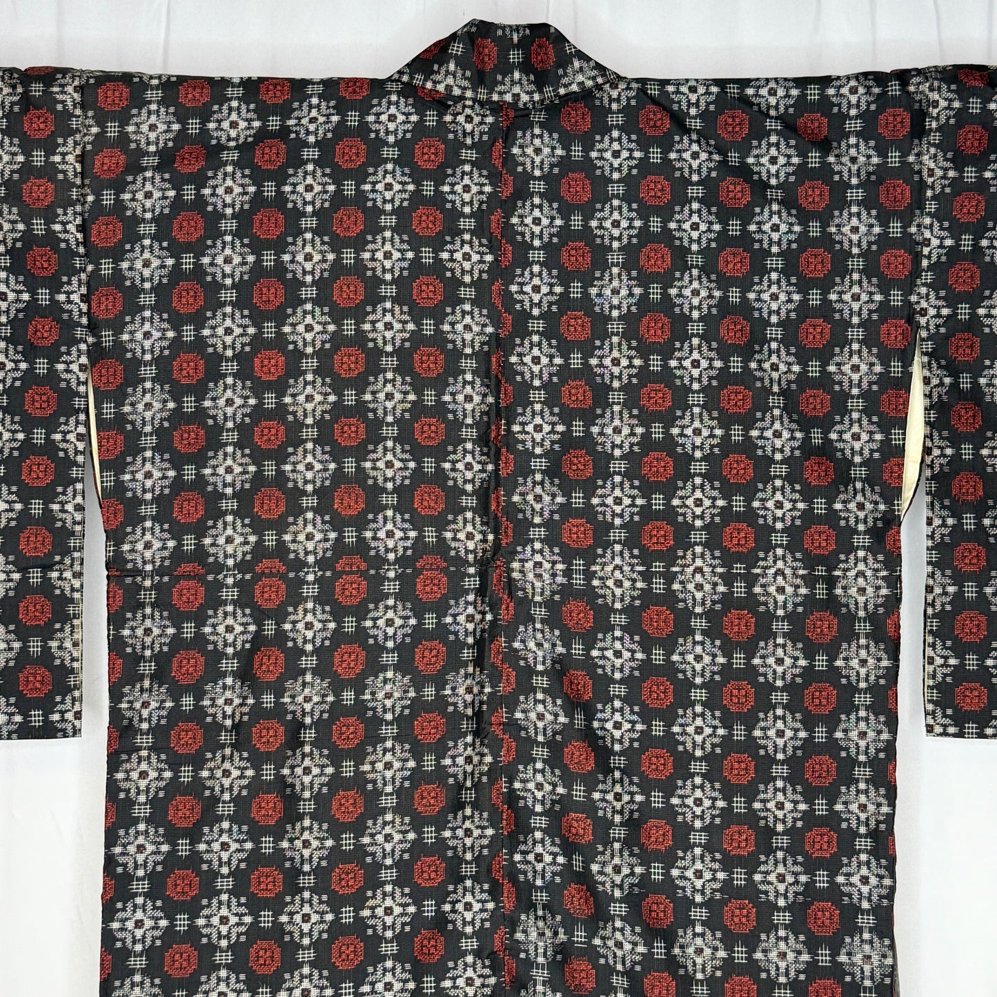 "Brick on Black" Japanique Robe