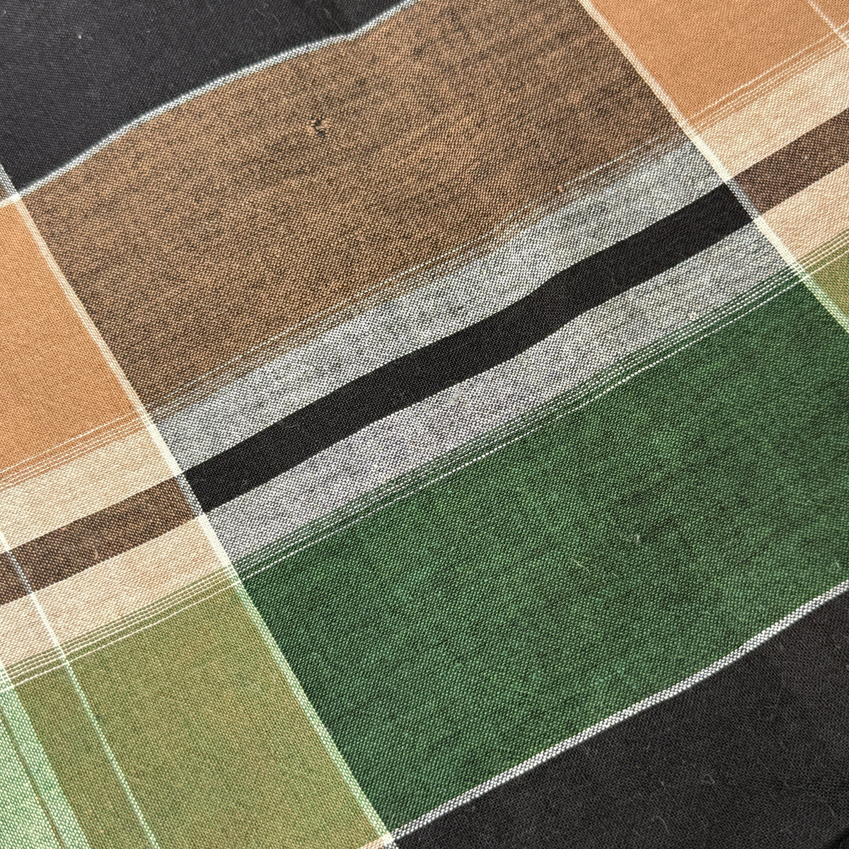 "Woodland Plaid" Cotton Fabric Panel