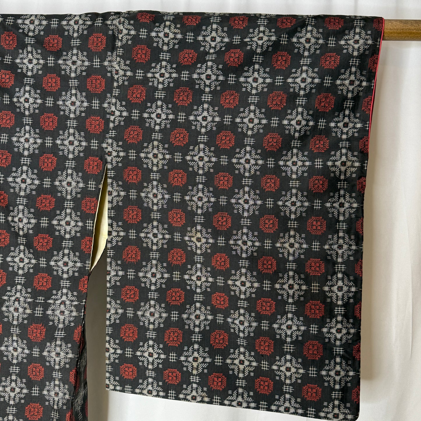 "Brick on Black" Japanique Robe