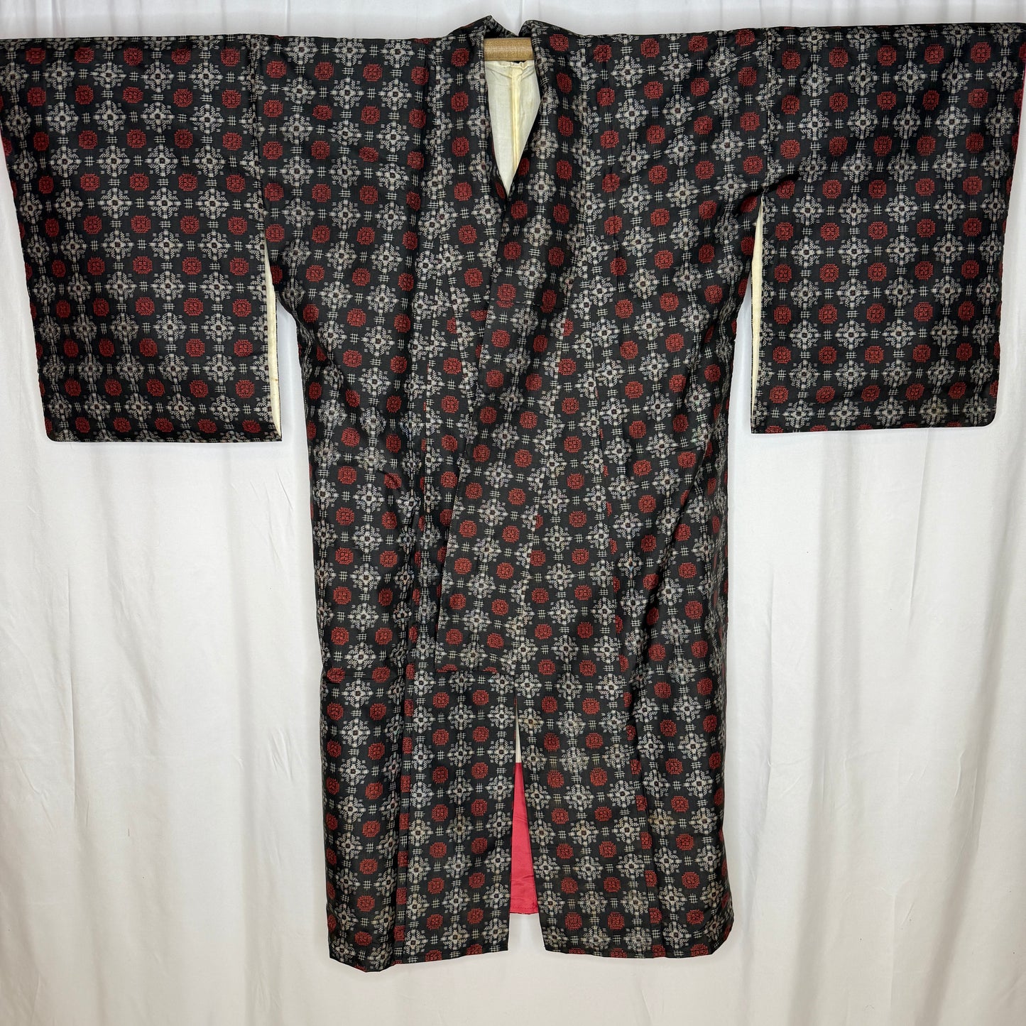 "Brick on Black" Japanique Robe