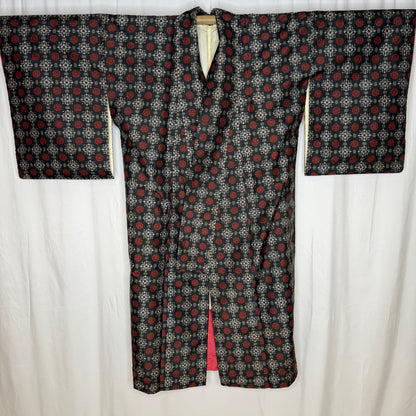 "Brick on Black" Japanique Robe