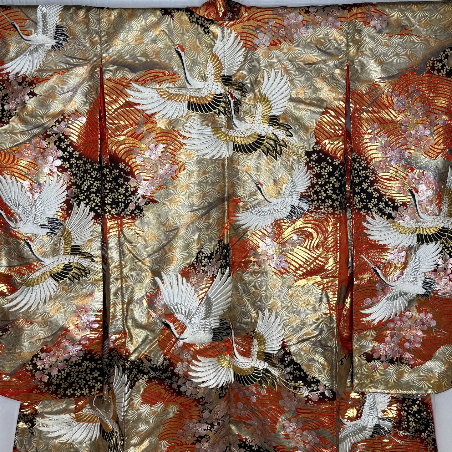 "Cranes Over Waves" Wedding Kimono (Uchikake)