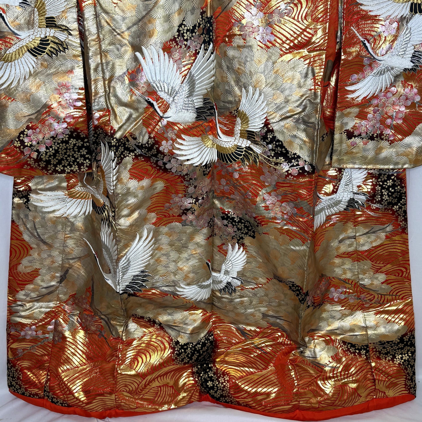 "Cranes Over Waves" Wedding Kimono (Uchikake)