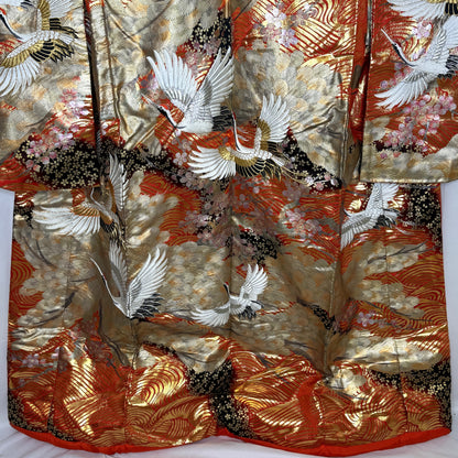 "Cranes Over Waves" Wedding Kimono (Uchikake)