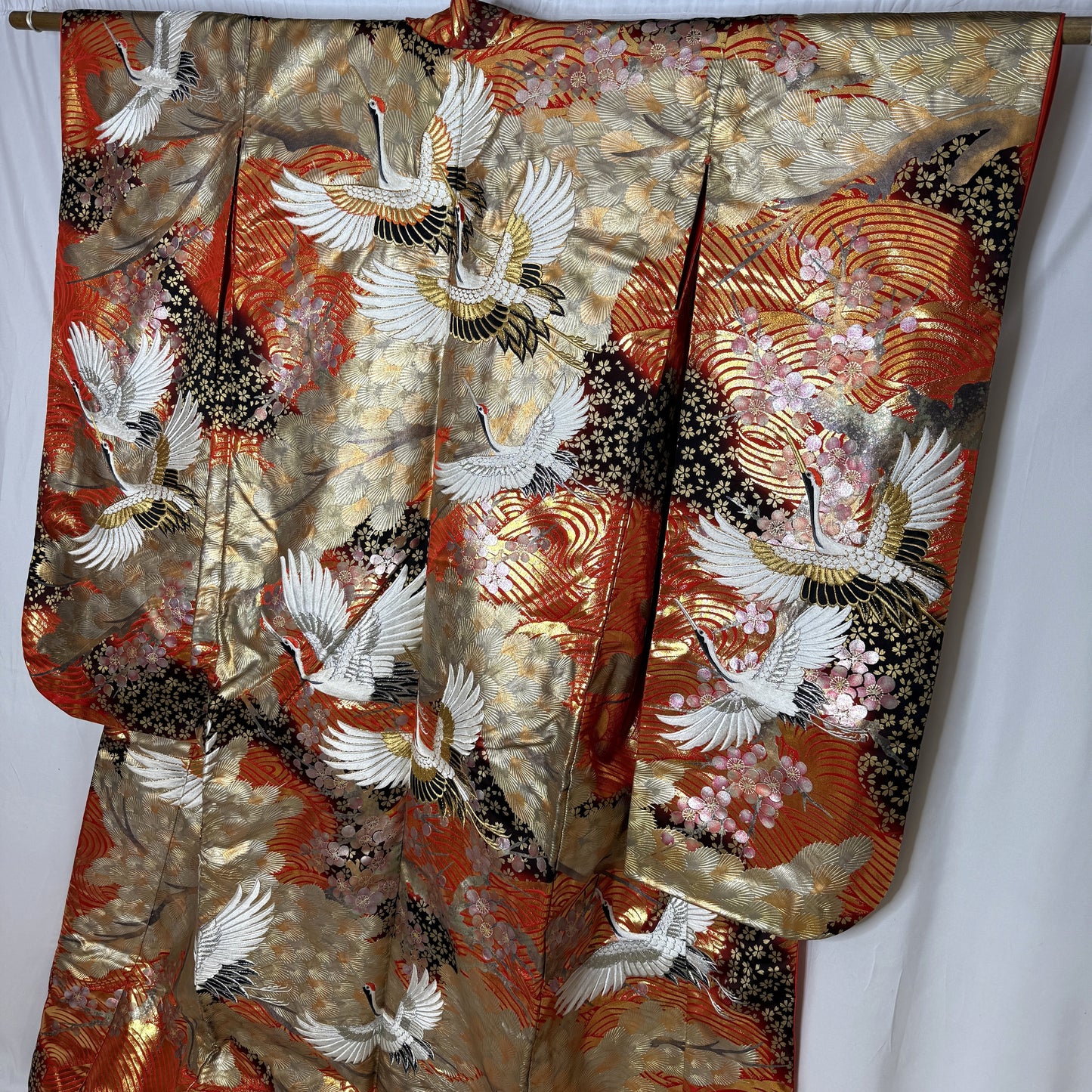 "Cranes Over Waves" Wedding Kimono (Uchikake)