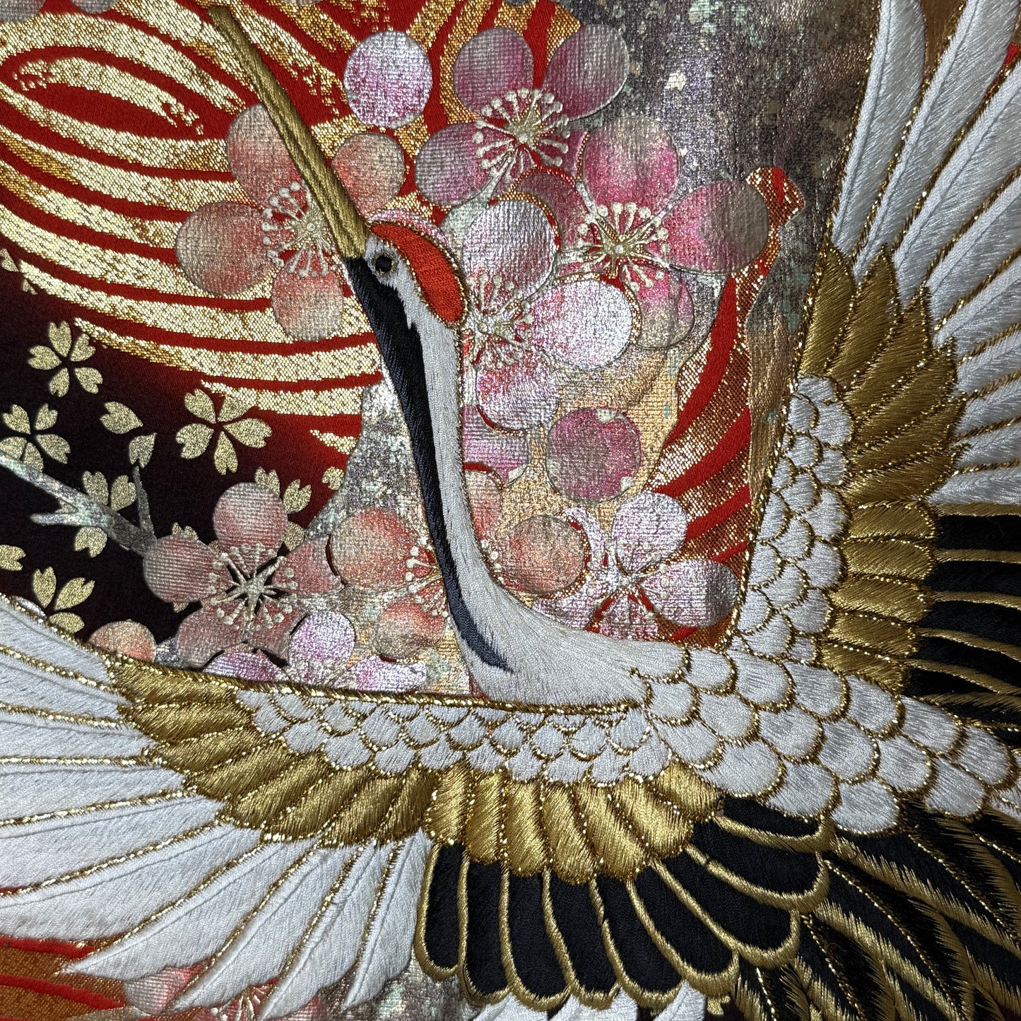 "Cranes Over Waves" Wedding Kimono (Uchikake)