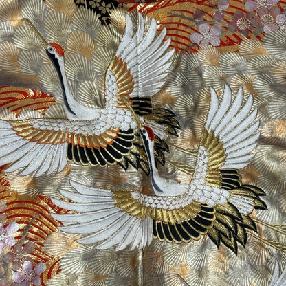"Cranes Over Waves" Wedding Kimono (Uchikake)