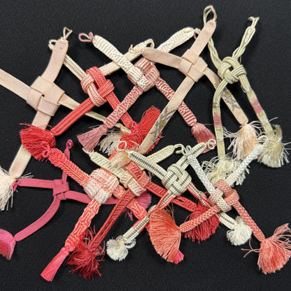 "Ten Pink Pairs" Haori Himo Bundle