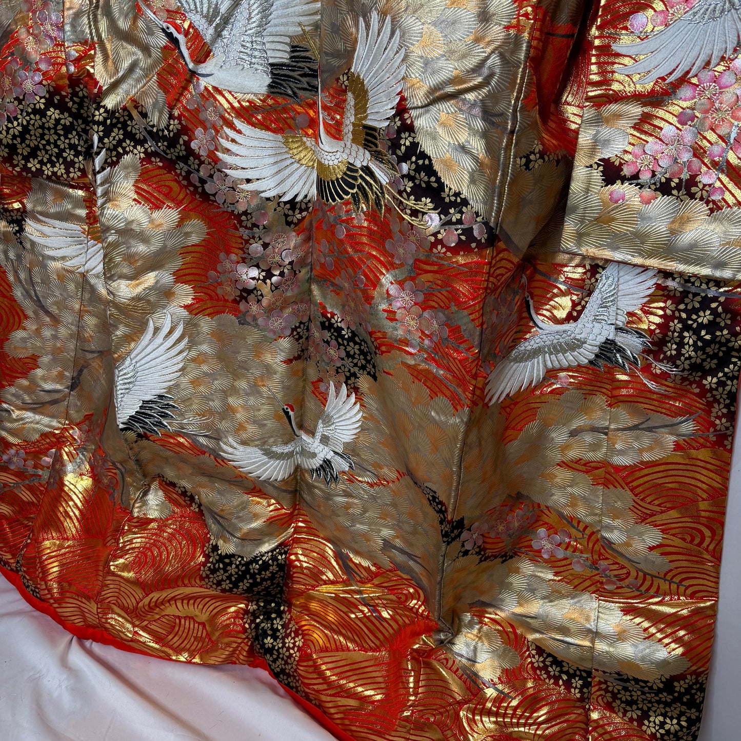"Cranes Over Waves" Wedding Kimono (Uchikake)