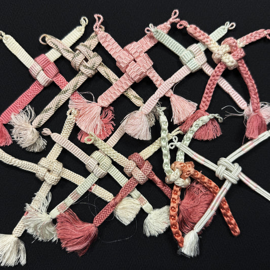 "Ten Pink Pairs" Haori Himo Bundle
