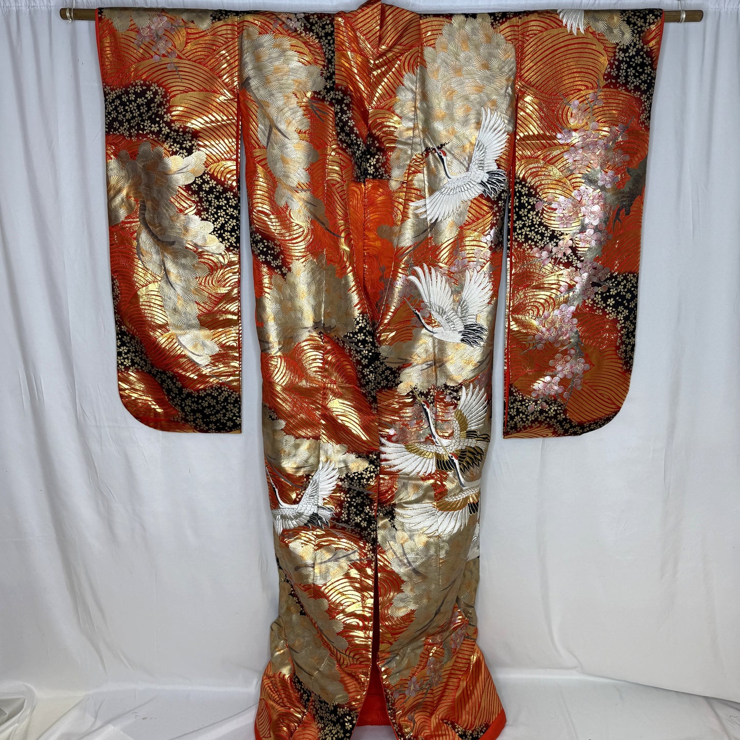 "Cranes Over Waves" Wedding Kimono (Uchikake)