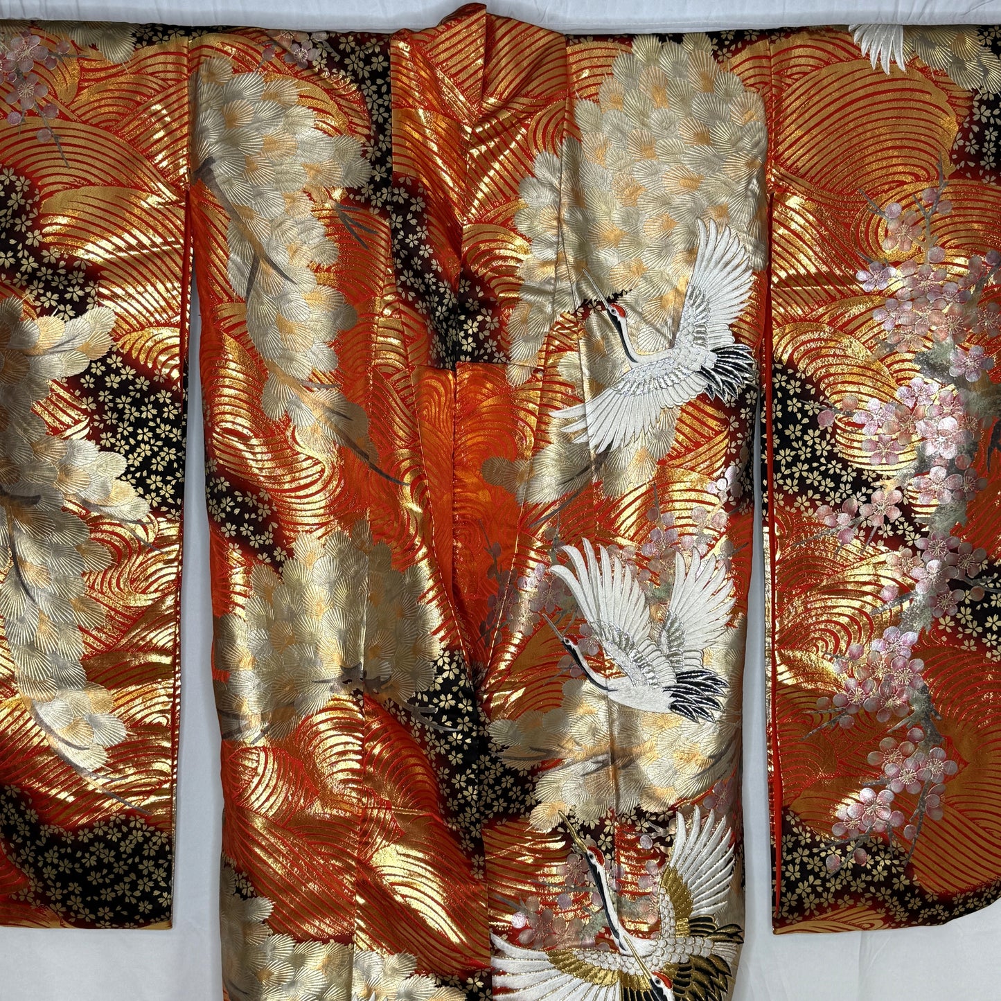"Cranes Over Waves" Wedding Kimono (Uchikake)
