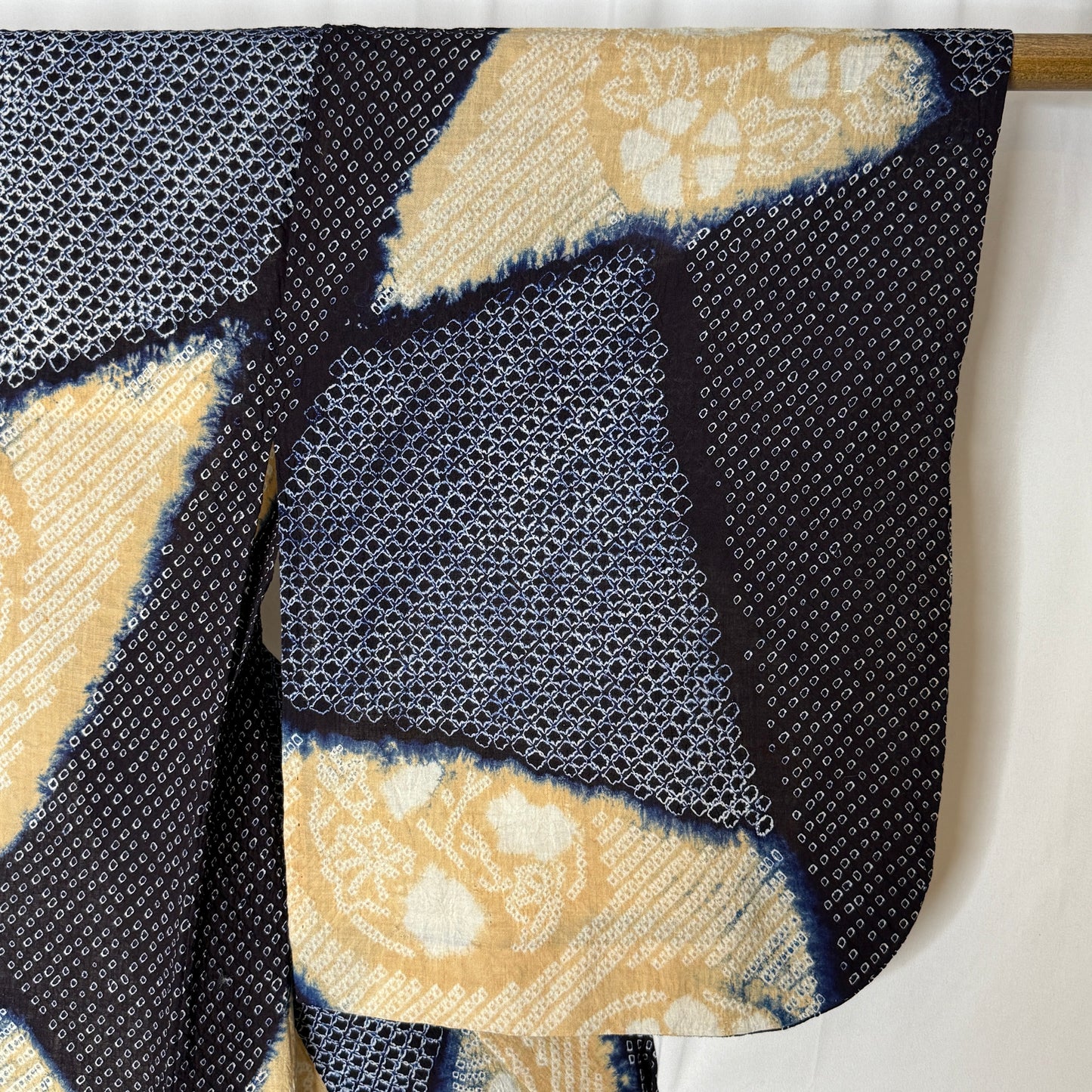 "Shibori Mosaic" Vintage Kimono