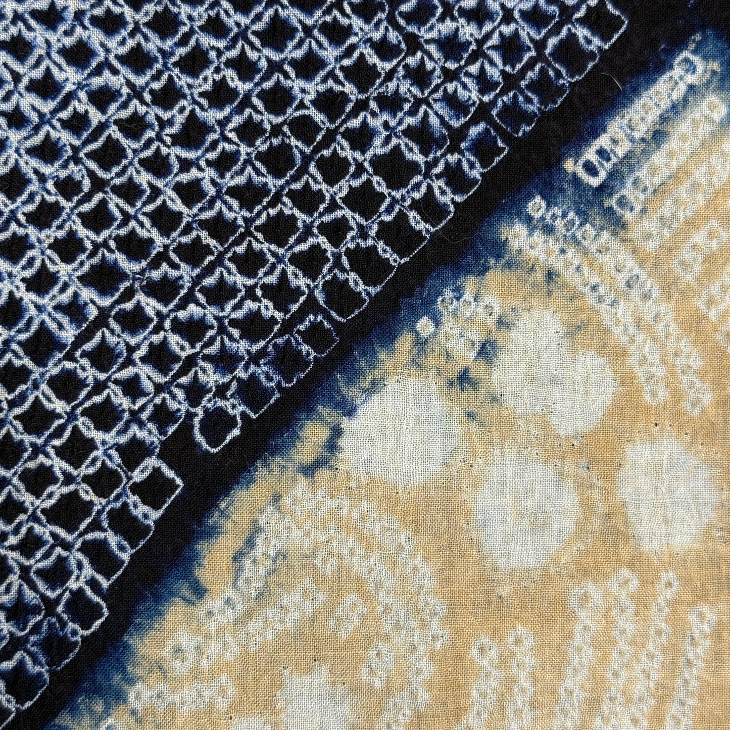 "Shibori Mosaic" Vintage Kimono