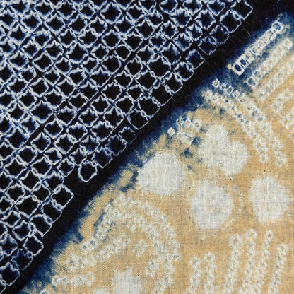 "Shibori Mosaic" Vintage Kimono