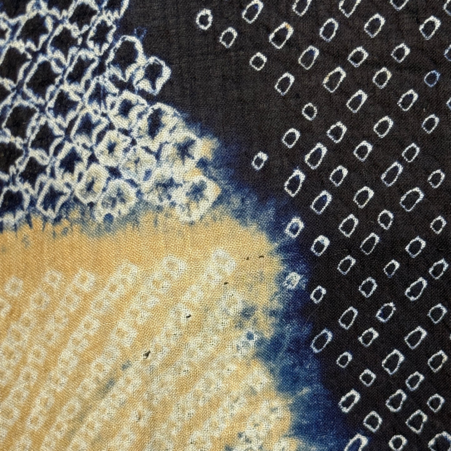 "Shibori Mosaic" Vintage Kimono