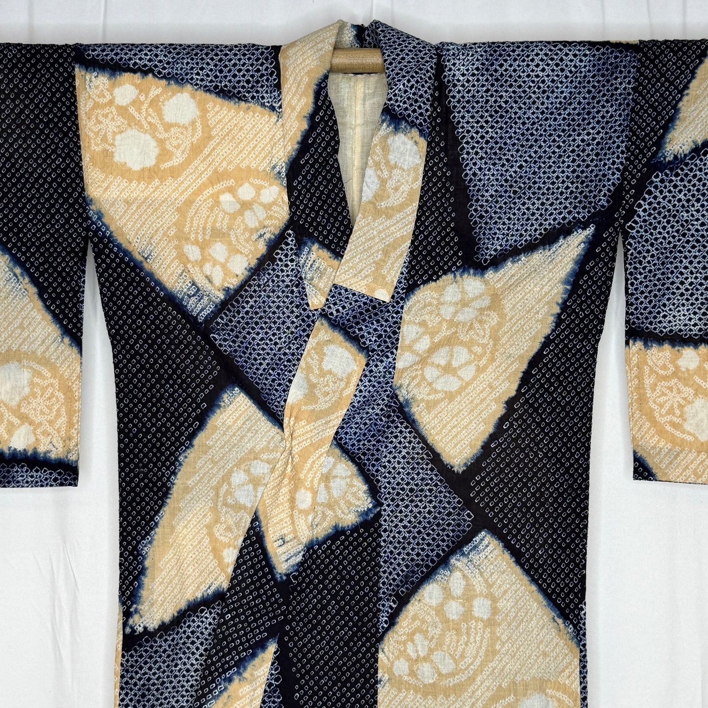 "Shibori Mosaic" Vintage Kimono