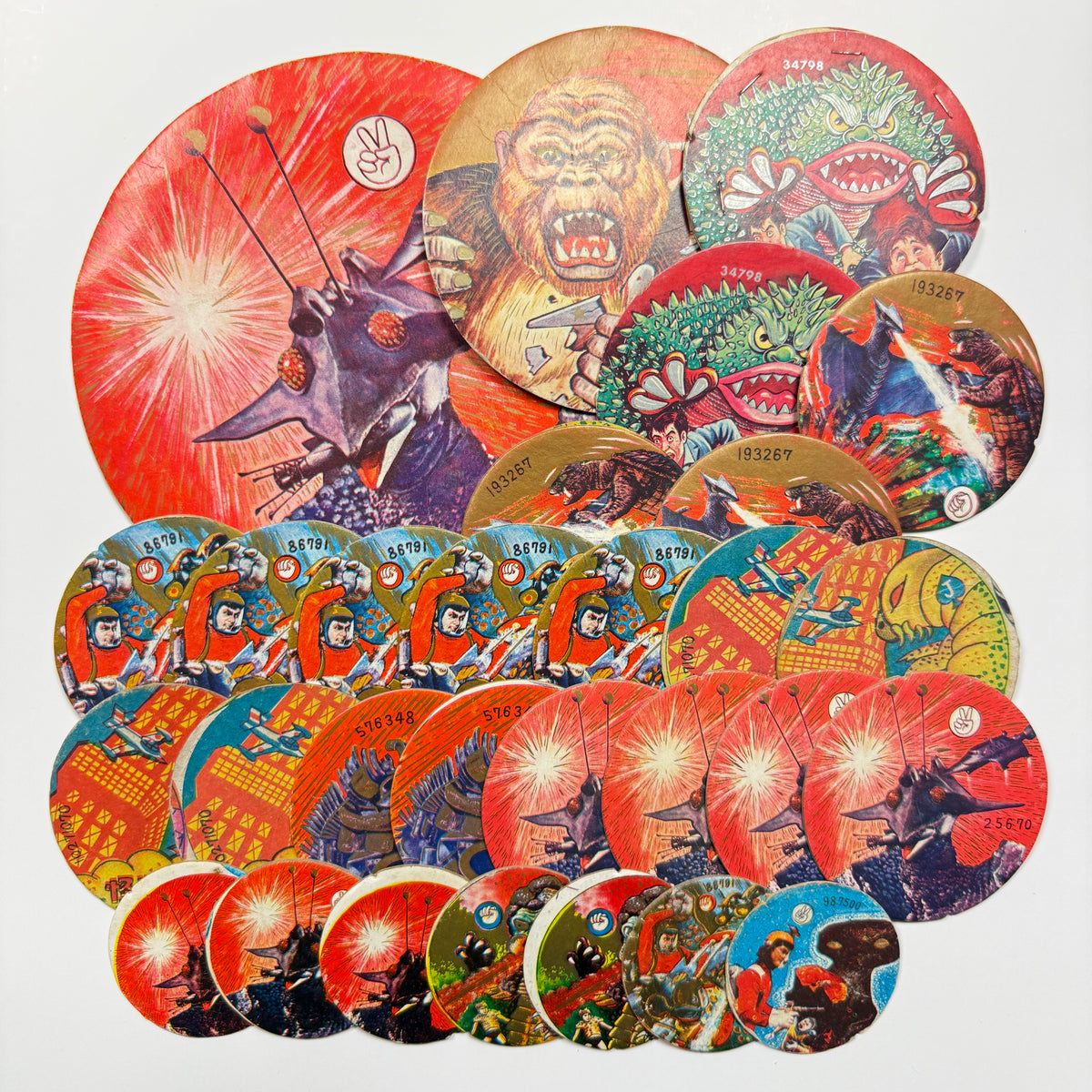 "Sci-Fi Creatures Mix" Menko Card Set
