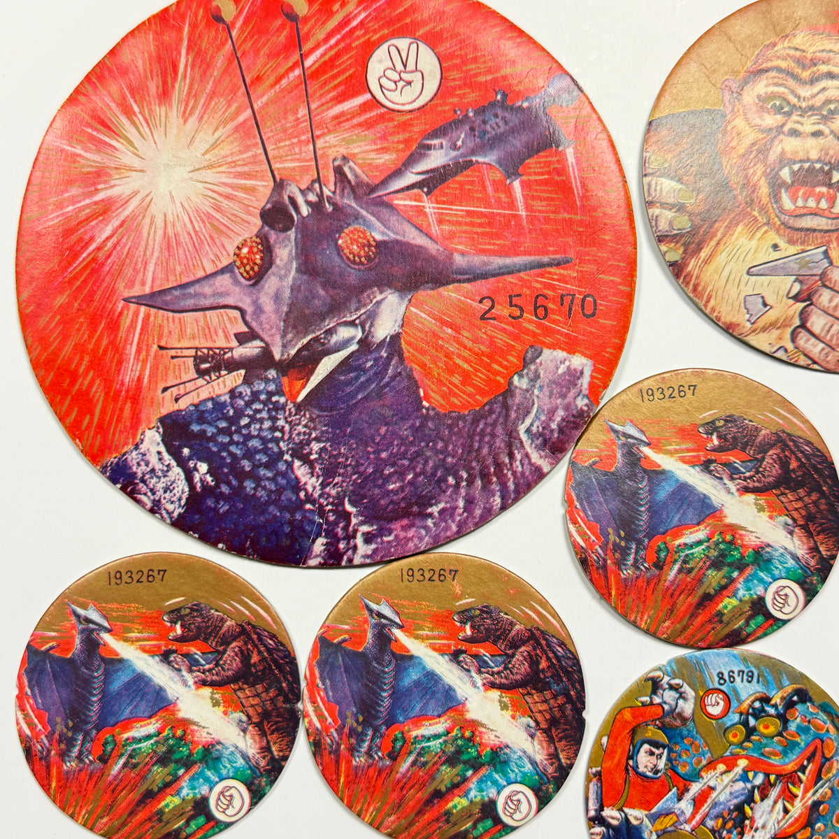 "Sci-Fi Creatures Mix" Menko Card Set