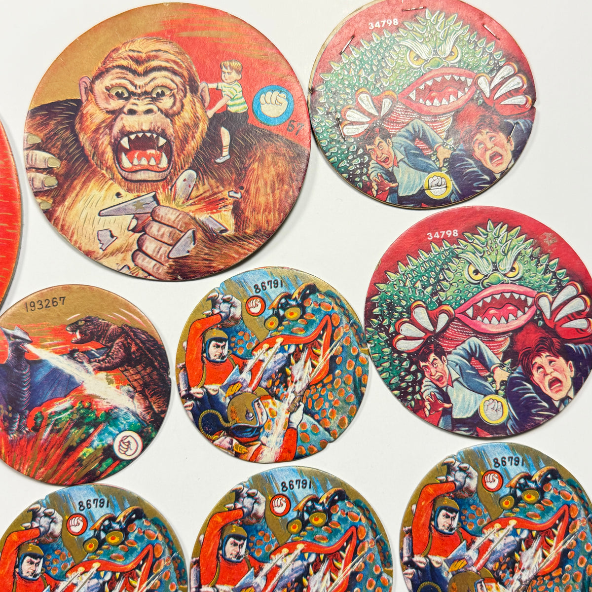 "Sci-Fi Creatures Mix" Menko Card Set