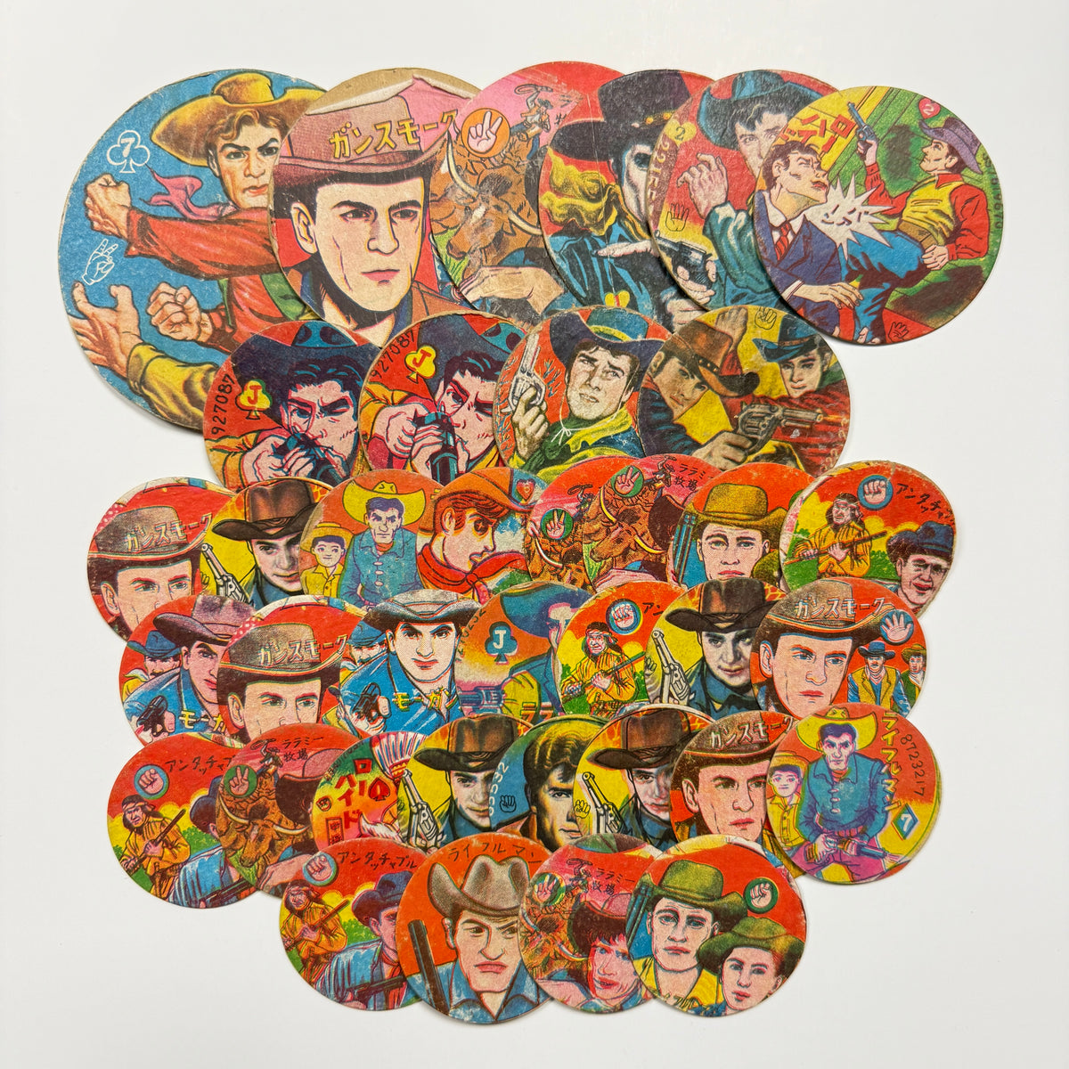 "Western Cowboys Mix" Menko Card Set