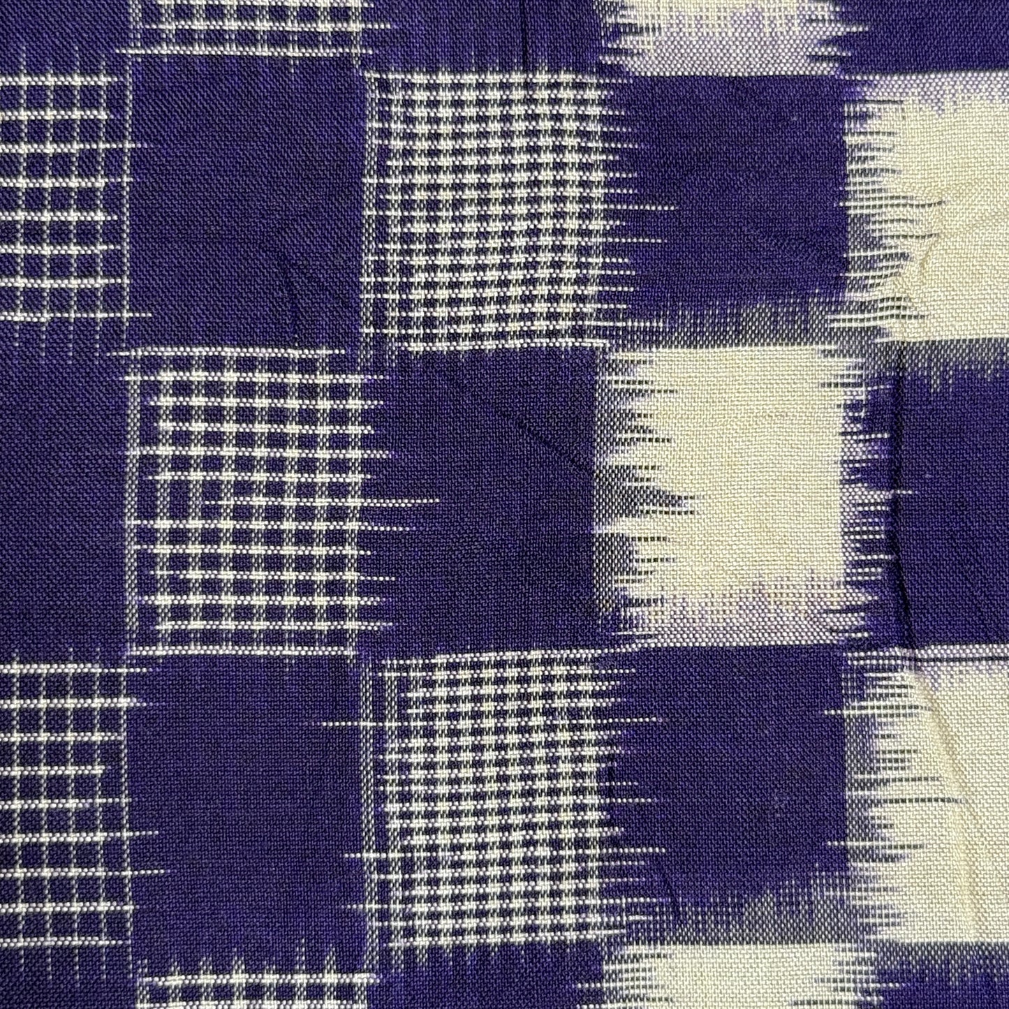 "Ichimatsu Ikat" Vintage Woman's Kimono