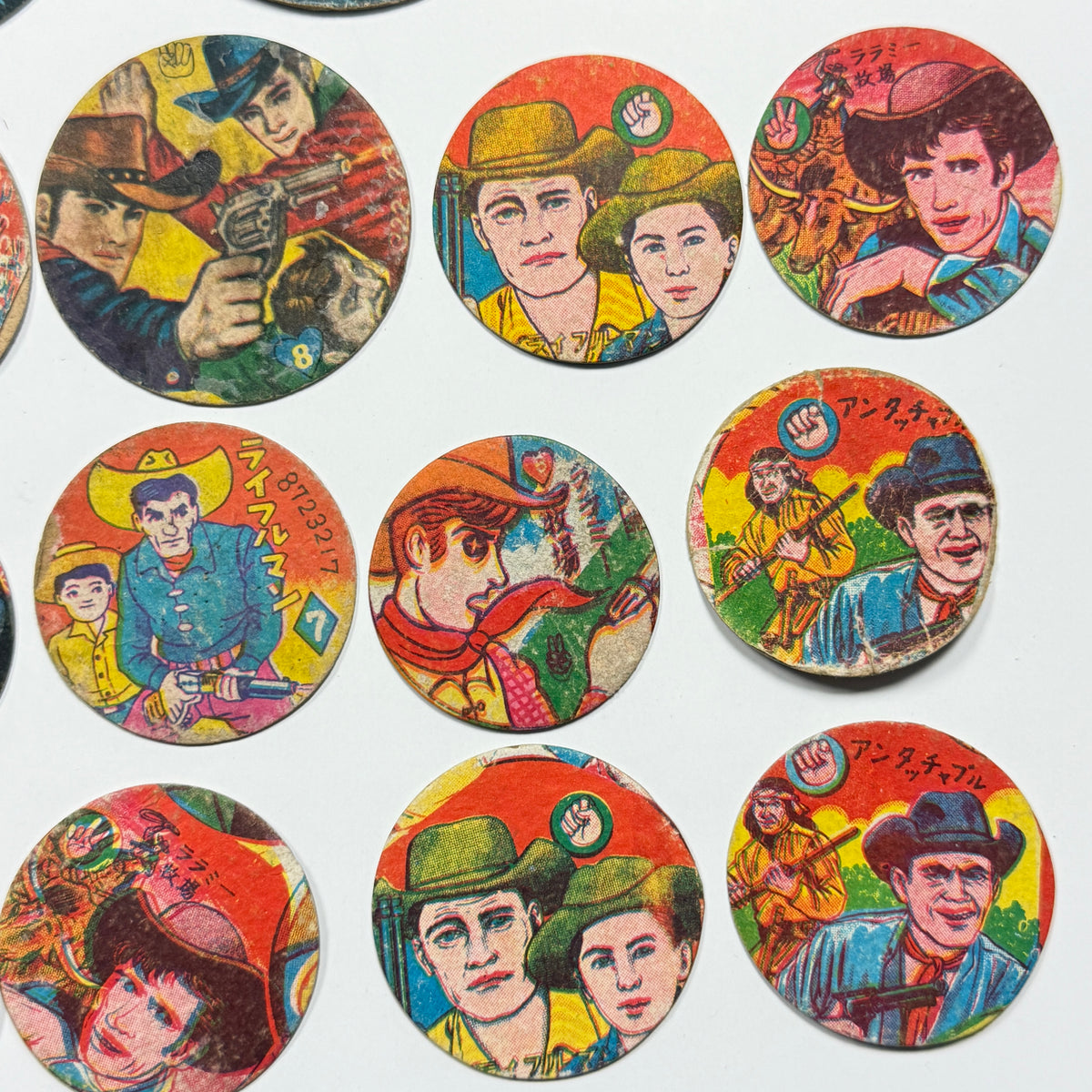 "Western Cowboys Mix" Menko Card Set
