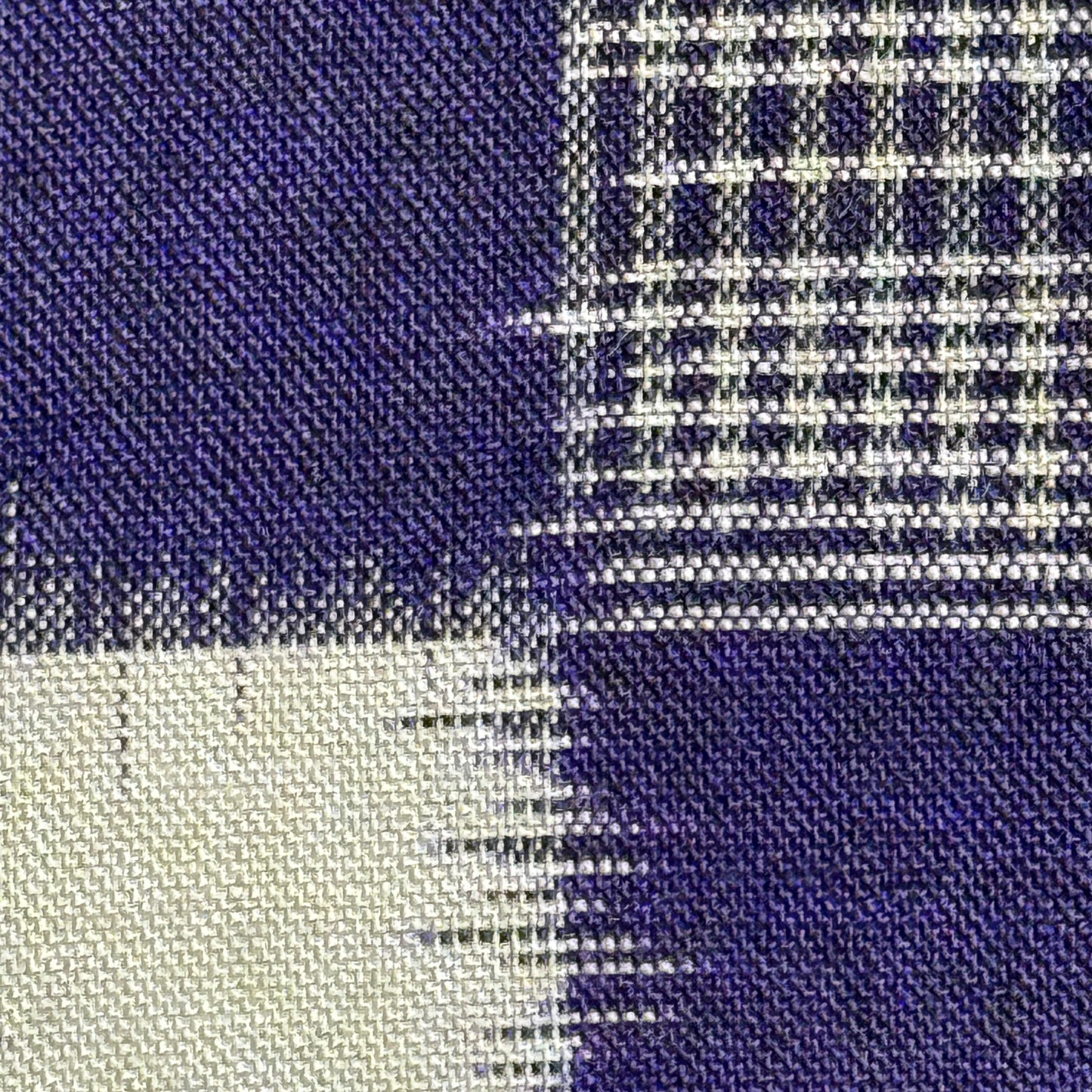 "Ichimatsu Ikat" Vintage Woman's Kimono