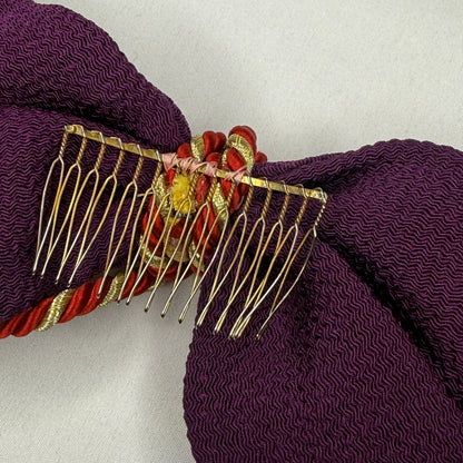 "Hair Stick Bow" Vintage Kanzashi Comb