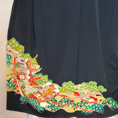 "Flowing Curtain" Untailored Kimono