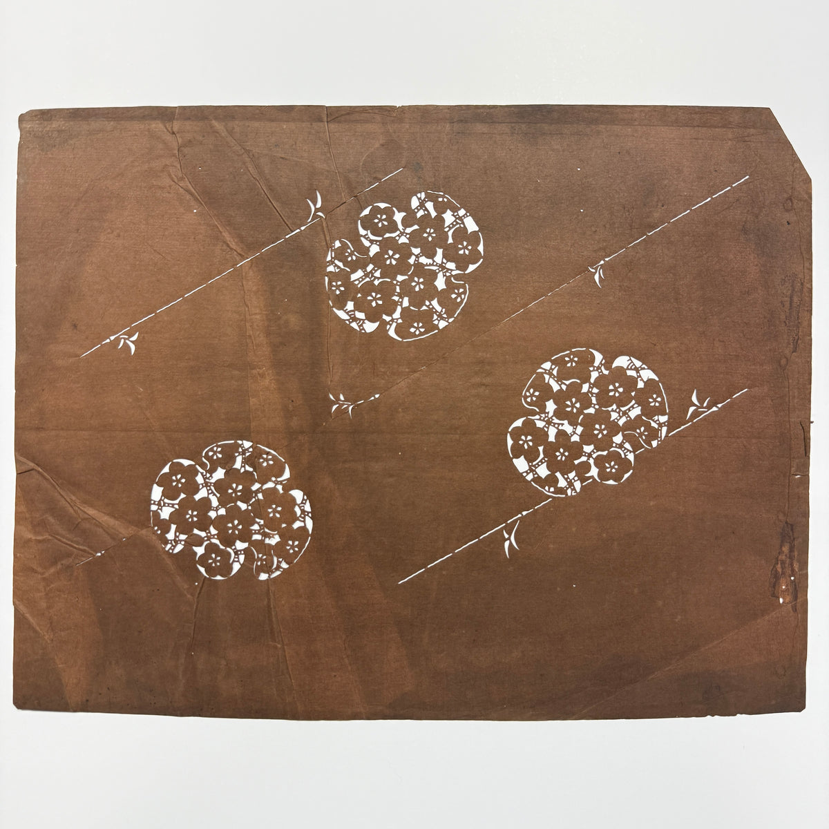 "Plum Perfect" Vintage Katagami Stencil