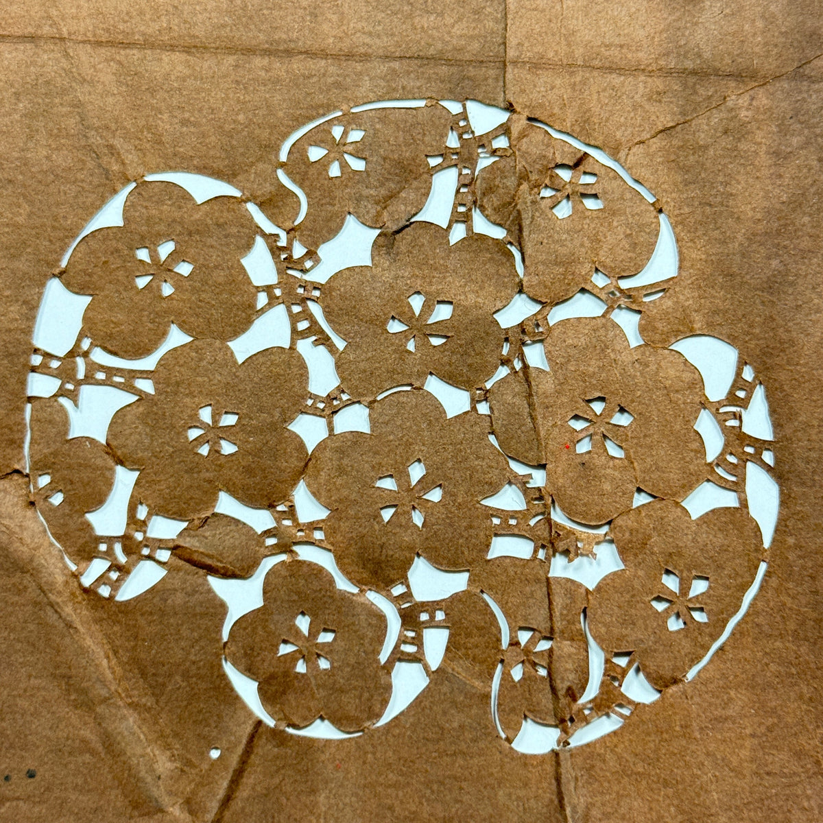 "Plum Perfect" Vintage Katagami Stencil