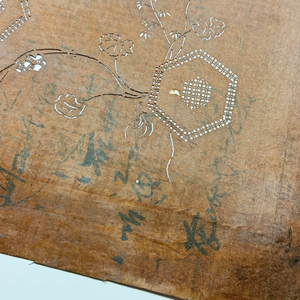 "Hex Appeal" Vintage Katagami Stencil