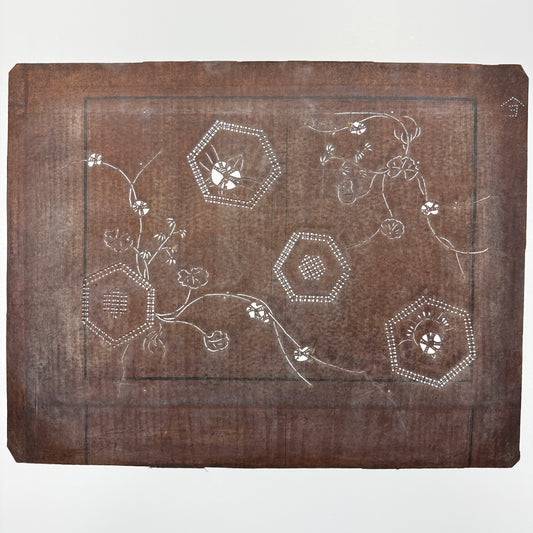 "Hex Appeal" Vintage Katagami Stencil