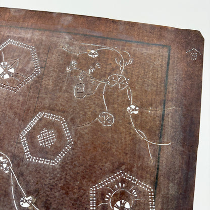 "Hex Appeal" Vintage Katagami Stencil