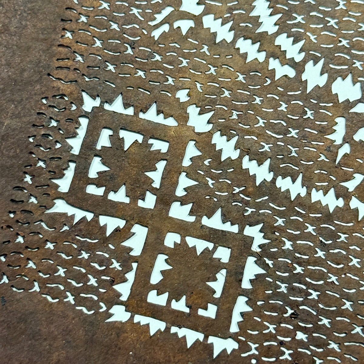 "Retro Rhythm" Vintage Katagami Stencil